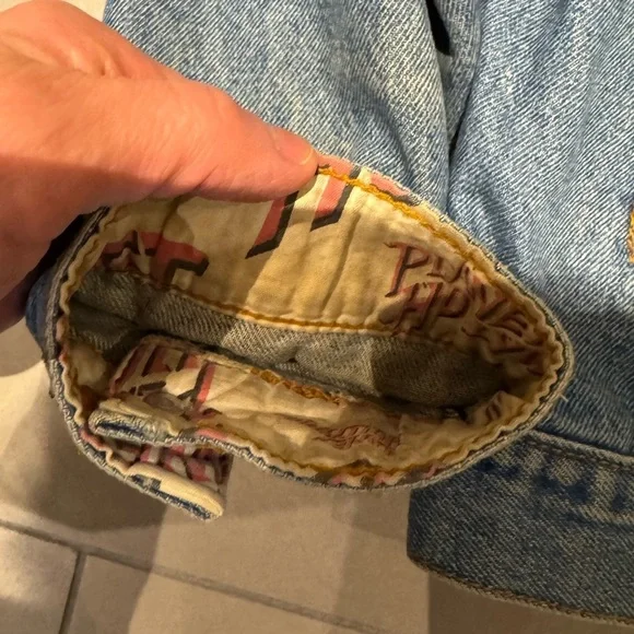 Planet Hollywood Denim Jacket Sz M - Picture 4 of 11